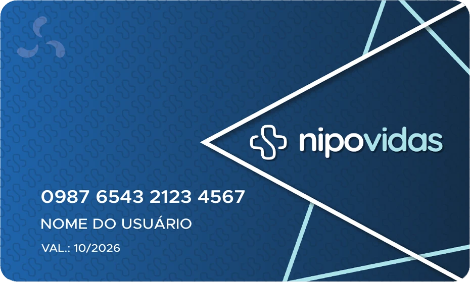 Frente do cartão Nipovidas